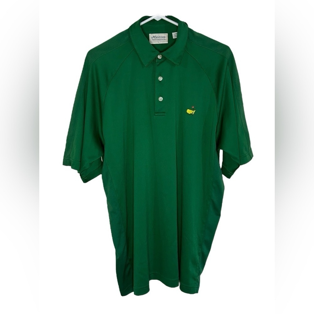 Masters Performance Green Golf Polo Men’s Size Large Augusta National Sporty